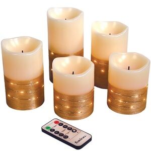 Fusion Set of LED Flameless Candles with Remote